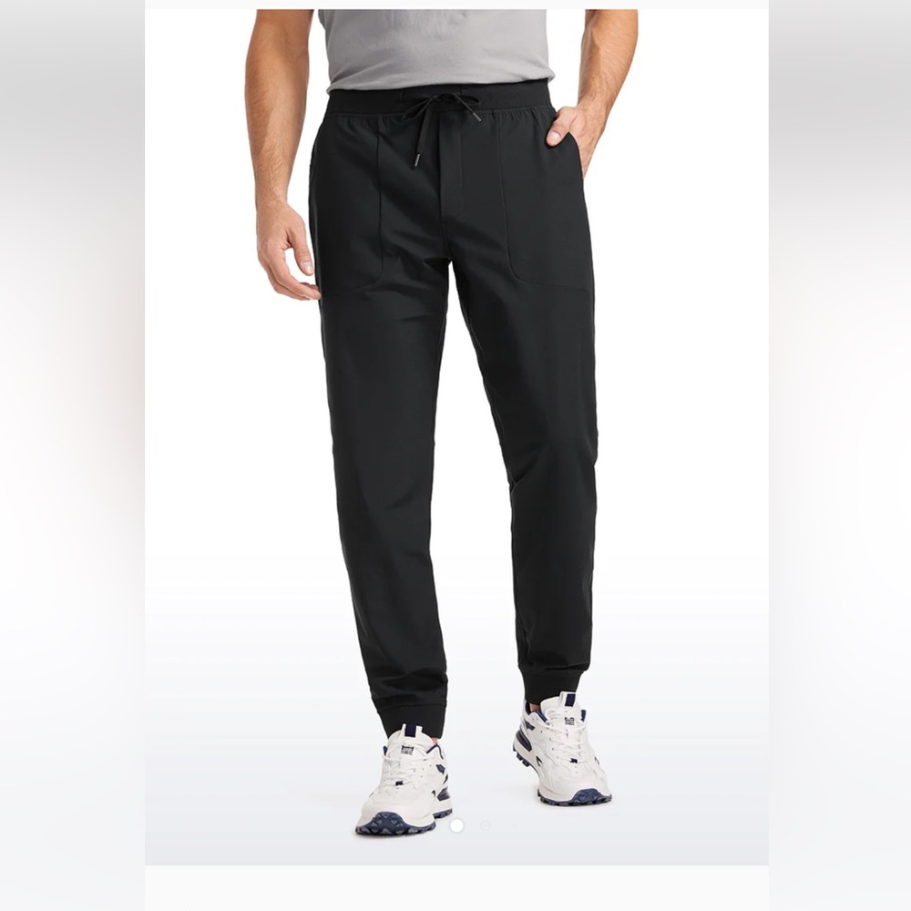 CRZ YOGA Men's Black Jogger Sweatpants